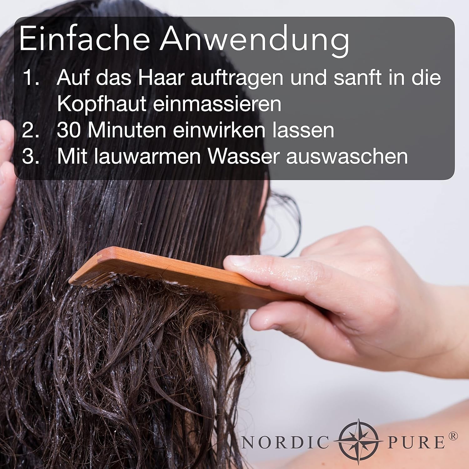 Haarbehandeling met basilicumextract van Nordic Pure | Voor de verzorging van dun, droog en kwetsbaar haar | Kan haaruitval voorkomen 100ml Naty Shop haarverzorging