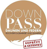 Badenia Trendline Comfort donzen dekbed, warm winterdonzen dekbed met 90% dons en 10% klasse I veren, 135 x 200 cm, dons getest en Oeko-Tex gecertificeerd, geproduceerd volgens de Duitse kwaliteitsnorm Dekbedden en dekbedden Naty Shop