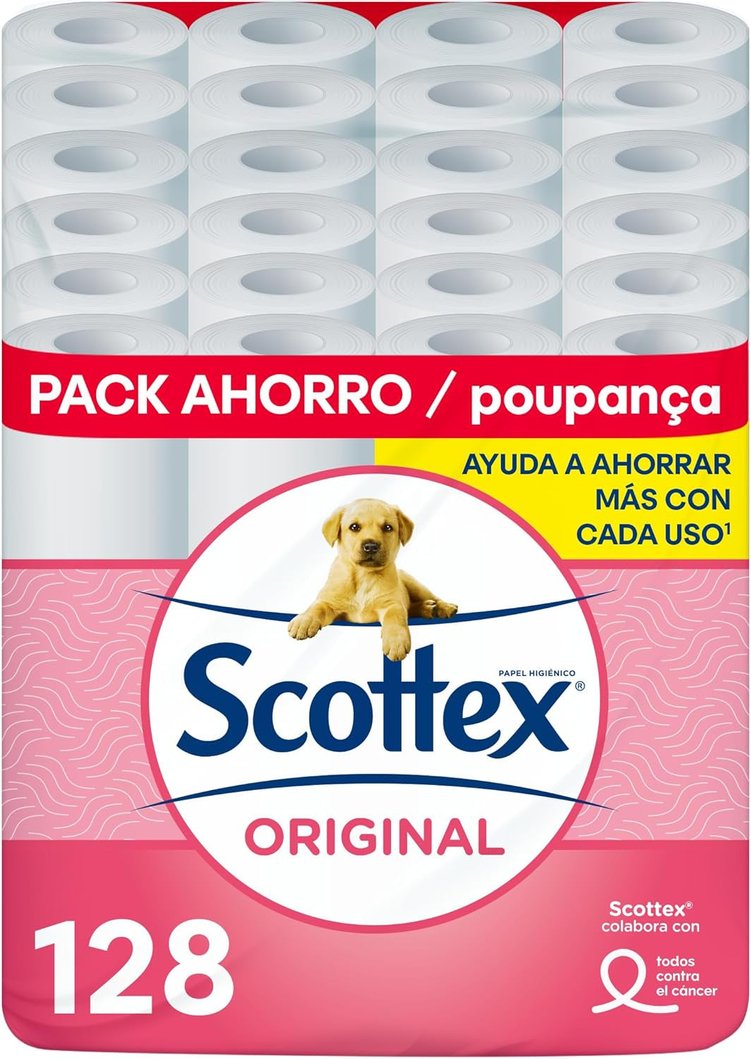 Toiletpapier Origineel, 128 witte rollen
