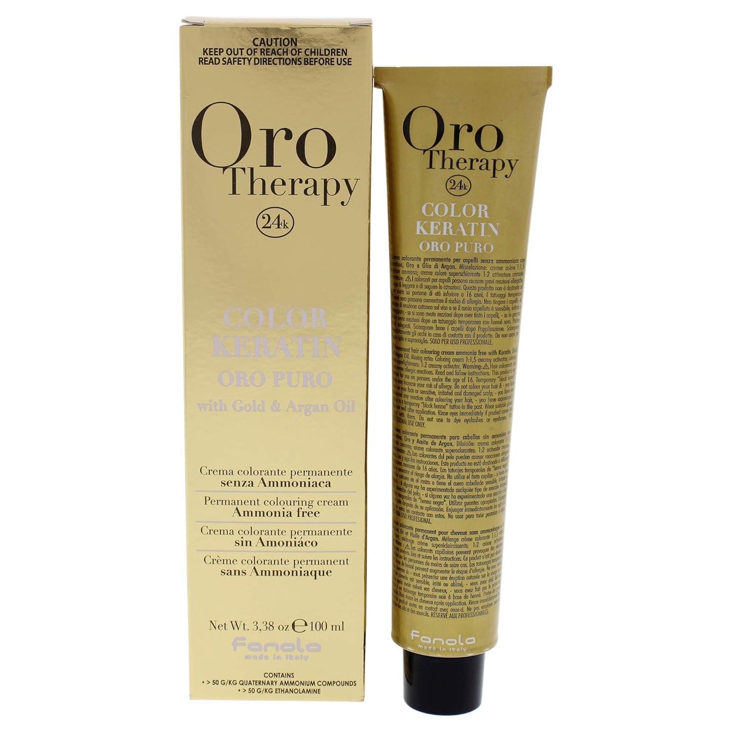 Fanola Oro Therapy Kleur Keratine 5.0 100ml