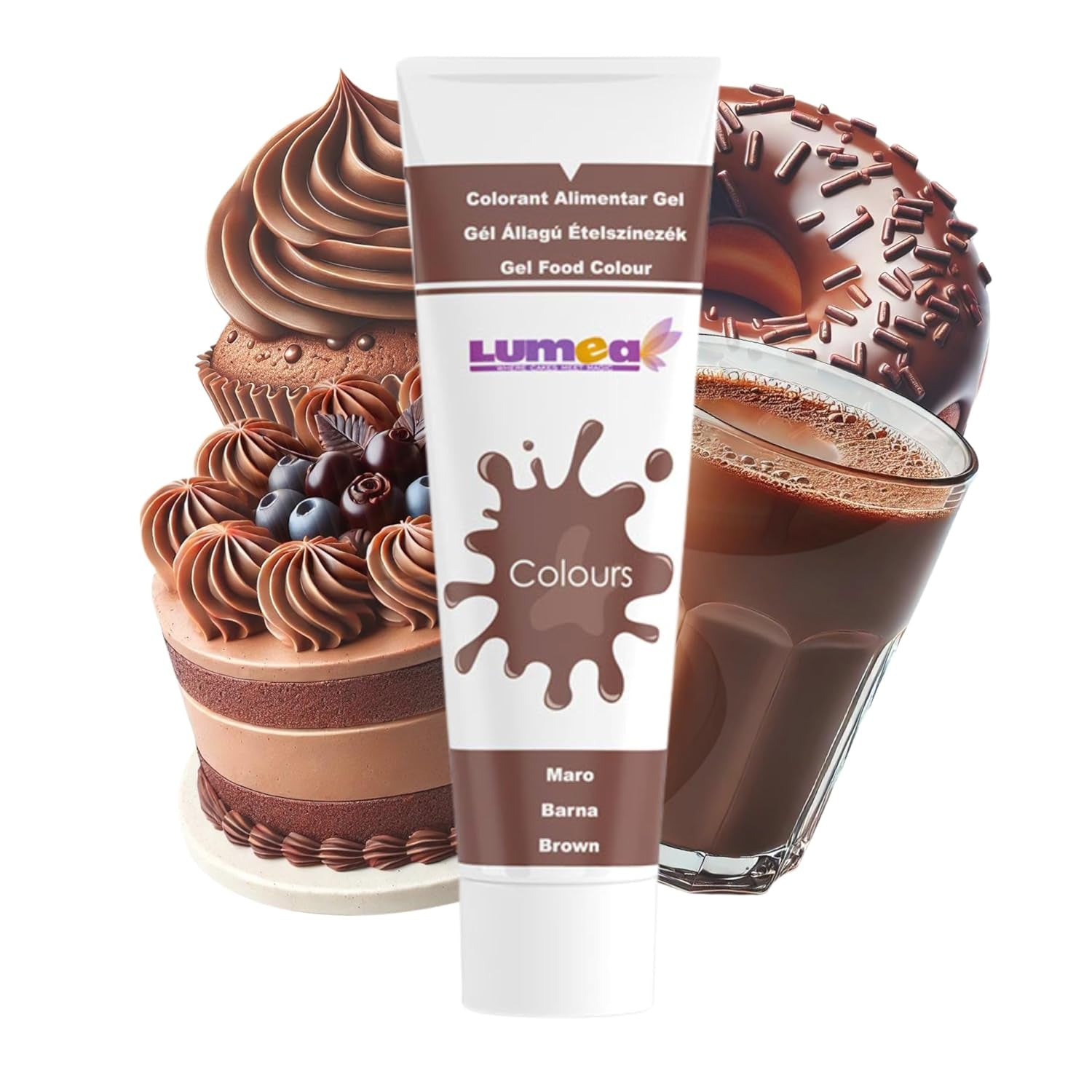 Dekozauber 24 rode kleurstof, gel, 30 g, veganistisch, suikervrij, hooggeconcentreerd, rode kleurstof voor fondant, botercrème, drankjes en meer