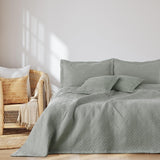 Ameliahome Sprei 170X210 Cm Dubbelzijdige sprei Ultrasoon Quilten Polyester Ophelia Donkergroen Bedden en Dekens Besuche den AmeliaHome-Store Ofelia Grijs 260X280 Cm