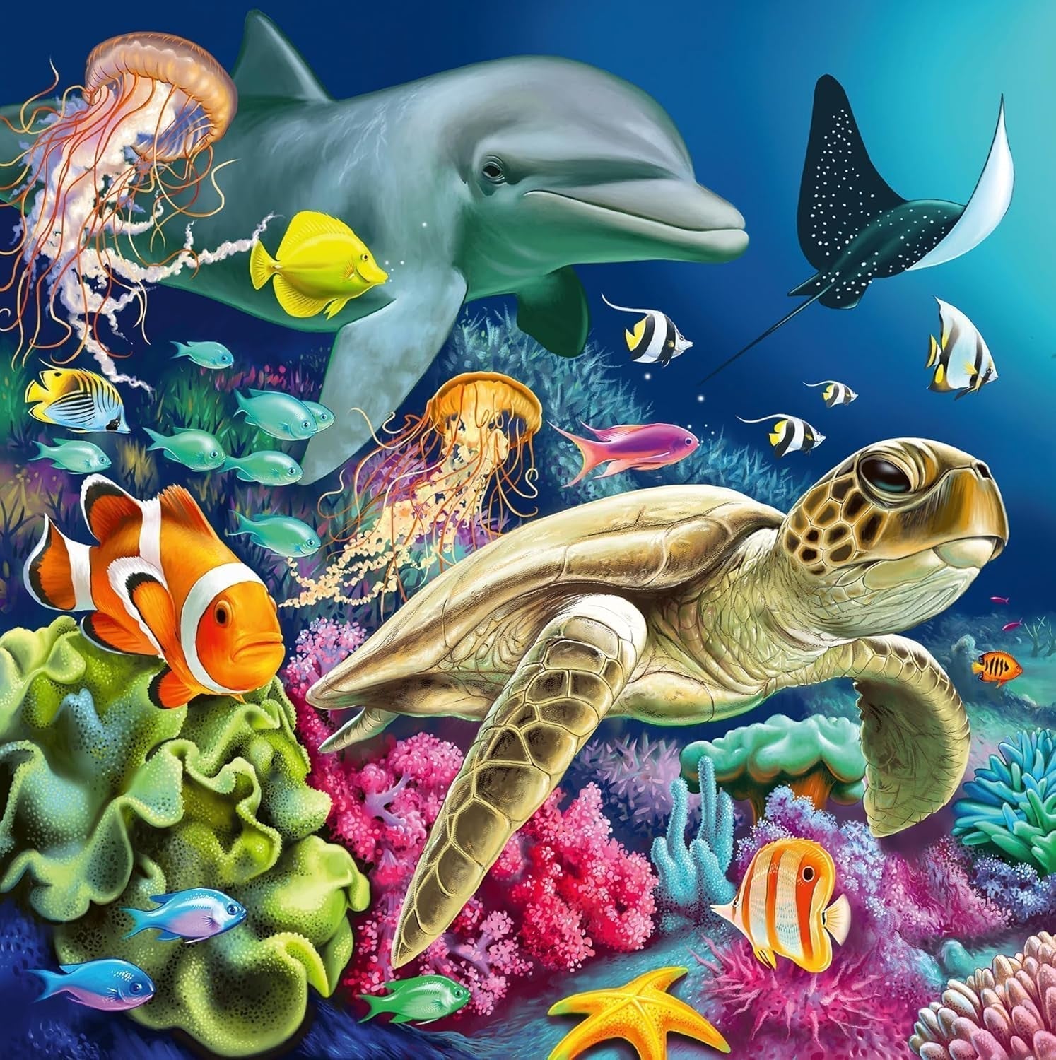 Ravensburger puzzel voor kinderen - 12000859 Betoverende onderwaterwereld - 3X49 puzzelstukjes voor kinderen vanaf 5 jaar Puzzel Naty Shop