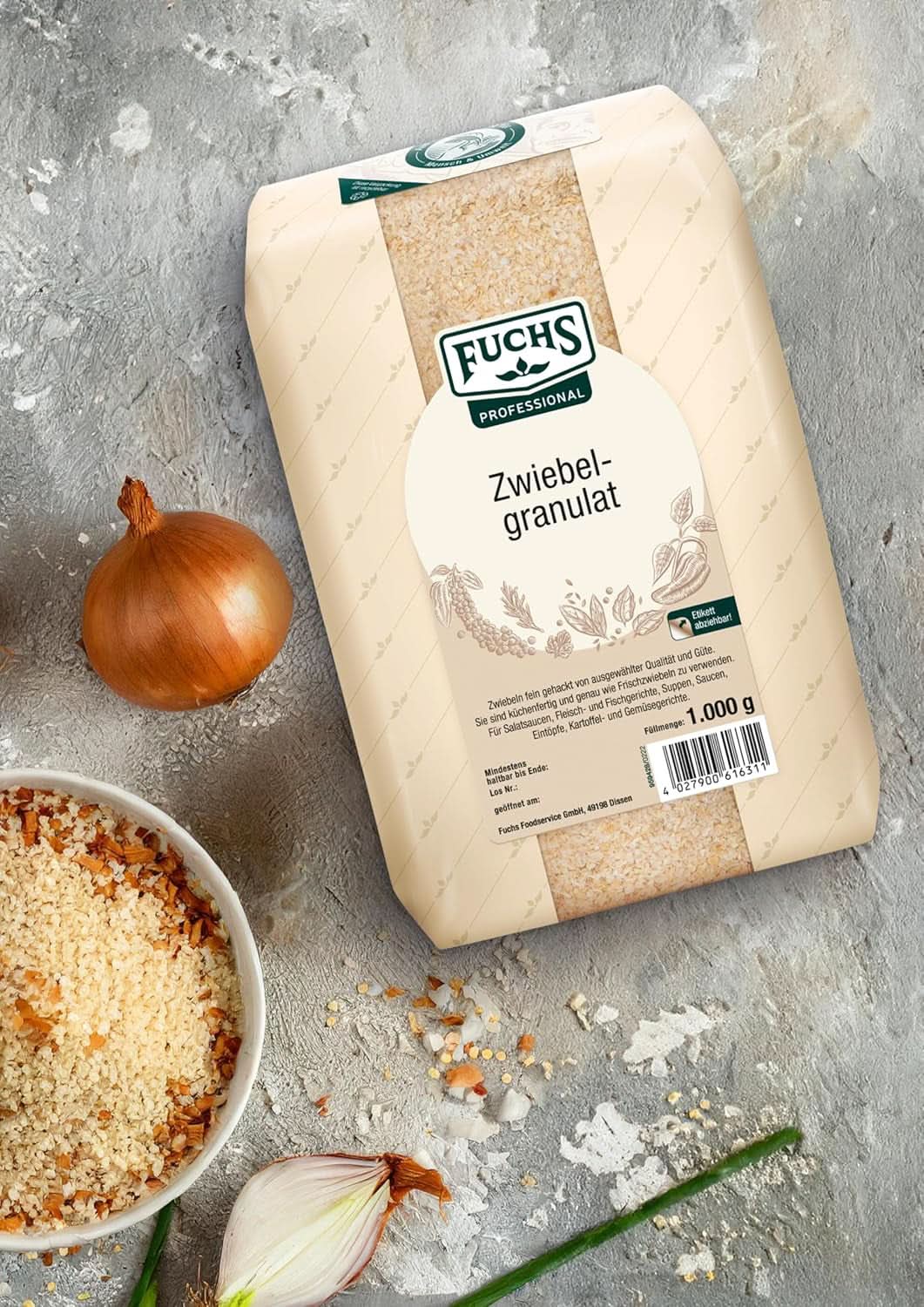 Fuchs Professioneel uiengranulaat, 1 Kg Kruiden Naty Shop