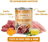 Sanabelle Gourmet Natvoer in Pot met Gans en Kip | 6 x 380 g | 2,28 kg