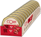 Wellness CORE 98% 12 x 85g, Rund - Natvoer voor katten, dikke paté, graanvrij, natuurlijk, hypoallergeen, eiwitrijk, rijk aan vlees