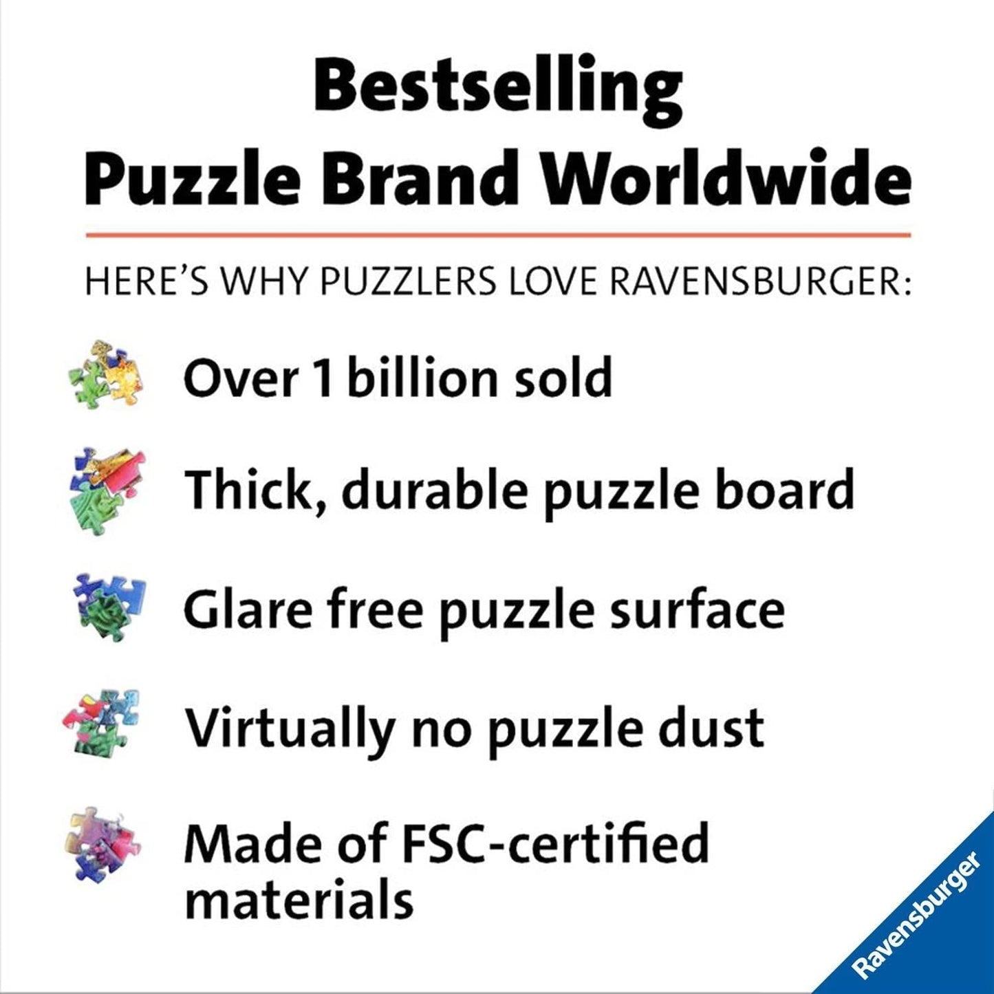 Ravensburger Puzzel 17170 Cirkel van kleuren - Oceaan & Onderzeeër Puzzel 500 stukjes Puzzel Naty Shop