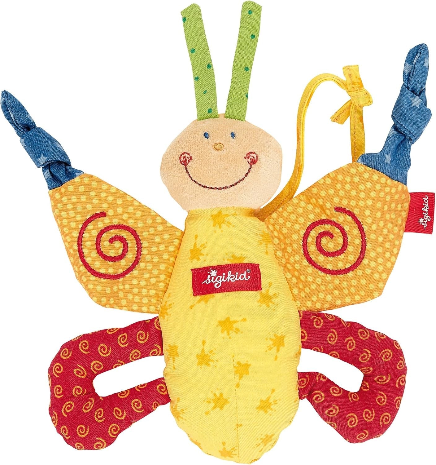 SIGIKID 40490 Actieve ring Baby Activity PlayQ Speelgoed voor meisjes en jongens voor kinderen aanbevolen vanaf 3 maanden Veelkleurig babyspeelgoed Naty Shop Veelkleurig / vlinder