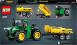 LEGO Technic John Deere 9620R 4WD-tractor met kipper Klassiek landbouwspeelgoed voor kinderen, jongens en meisjes, 8 jaar oud, verzamelmodelset 42136 Bouwsets