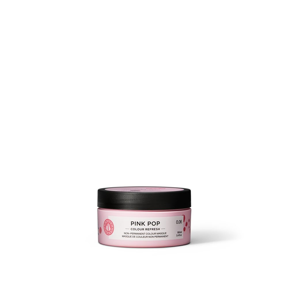 Maria Nila Color Refresh 300 ml - Een voedende kleurenbom met tijdelijke kleurpigmenten die de haarkleur snel opfrissen. 100% veganistisch. Geen sulfaten en geen parabenen. Naty Shop Pink Pop haarverf