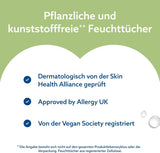 WaterWipes Sensitive+ vochtige doekjes voor baby's en peuters, 720 stuks (12 stuks), 3-in-1 reiniging, verzorging, bescherming, 99,9% water, structuurreiniging, geurvrij