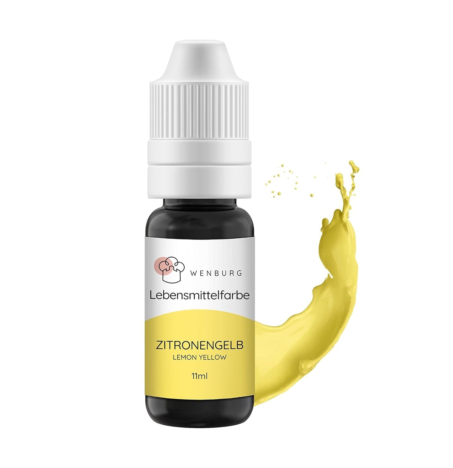 Wenburg voedingskleurstof, glitter, 11 ml, geconcentreerd, gemaakt in EU, vloeibaar. Voor het kleuren van deeg, drankjes, smaken, slijm - Goudglitter Voedselkleuring - Goudtaartkleuring - Goudglitter