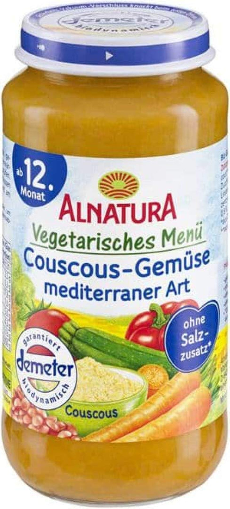 Vegetarisch menu: Couscous en groenten, Mediterraanse stijl, 1 x 250 g