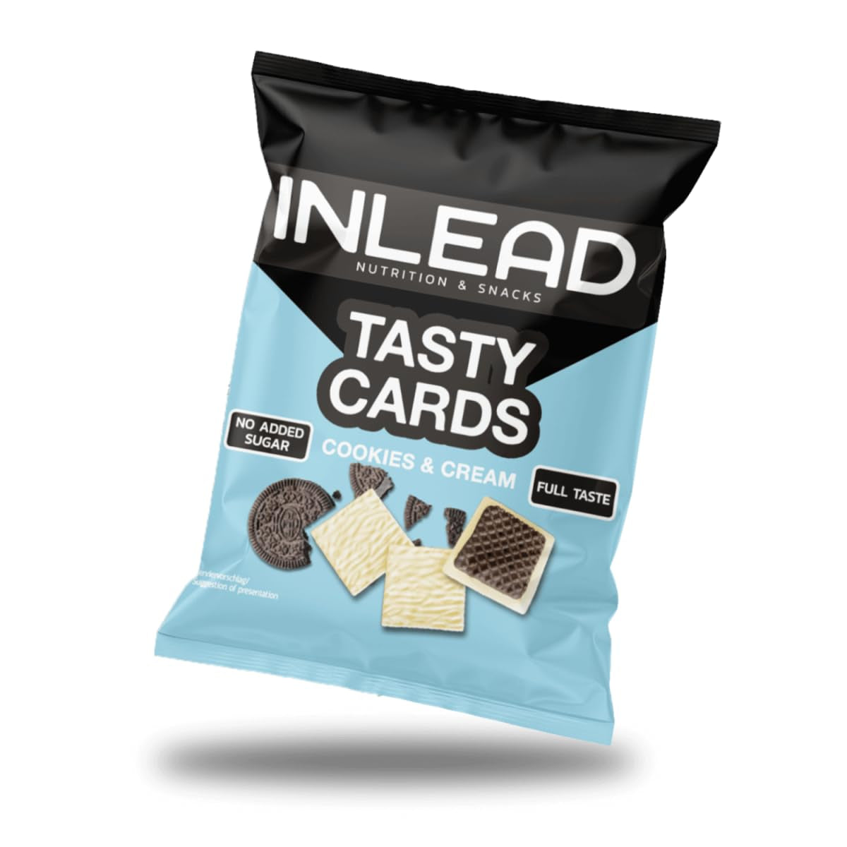 Lekkere kaarten - Suikervrije chocoladekoekjes met romige vulling | Bewuste verwennerij voor enveloppen | Caloriearme snack - 3 x 52 g (roomkoekjes)