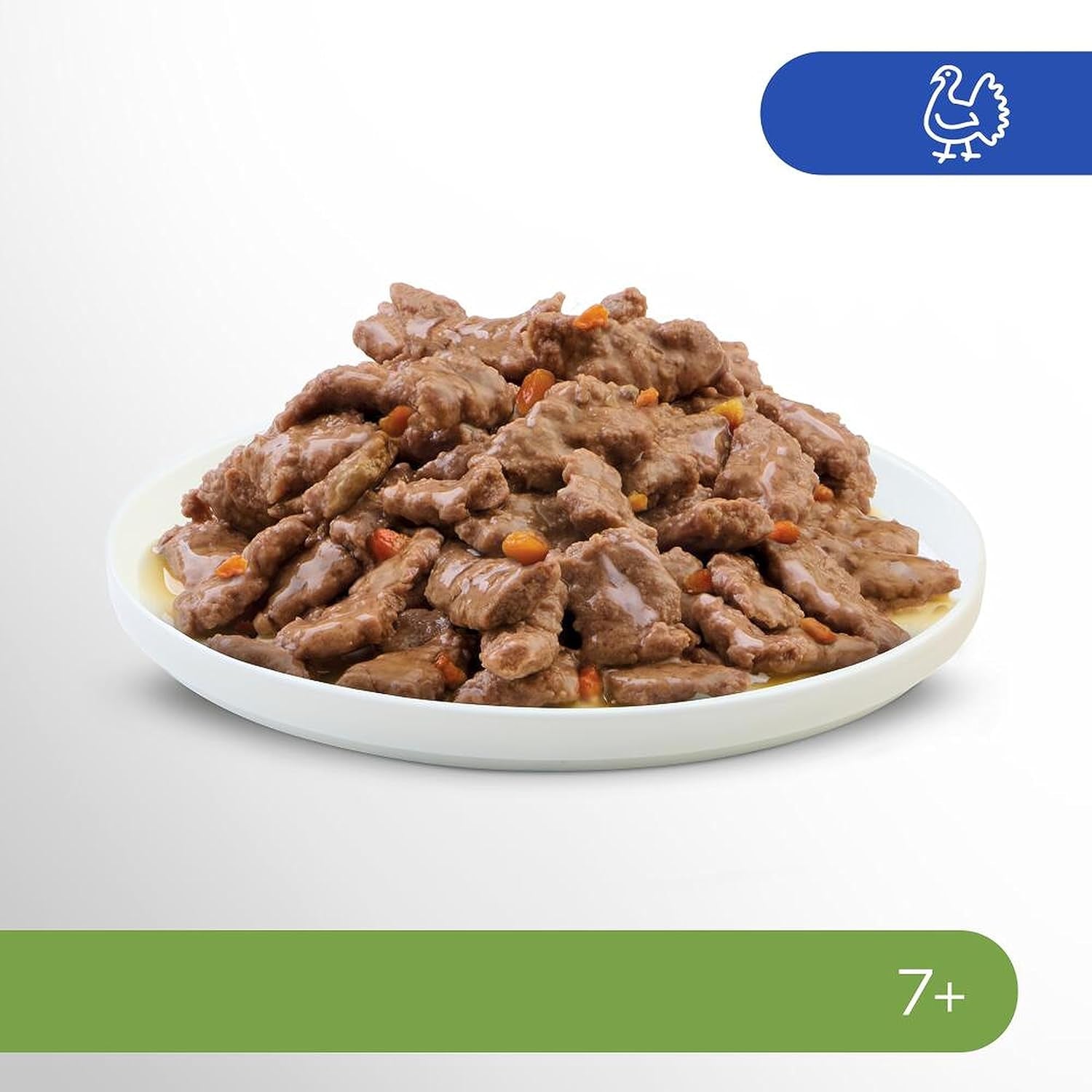 PERFECT FIT™ Portiezakjes voor senioren met kalkoen en wortels, 12 x 85 g