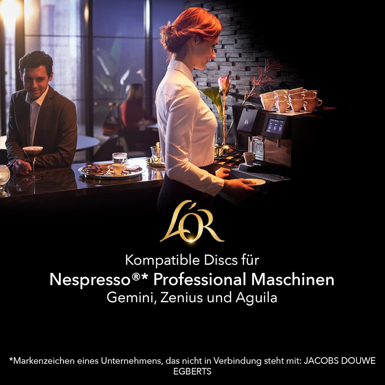 L'OR Suprême Lungo Intense 5, mild, Intensität 5/10, Nespresso* Pro compatibel Kaffeekapseln, 50 Kapseln