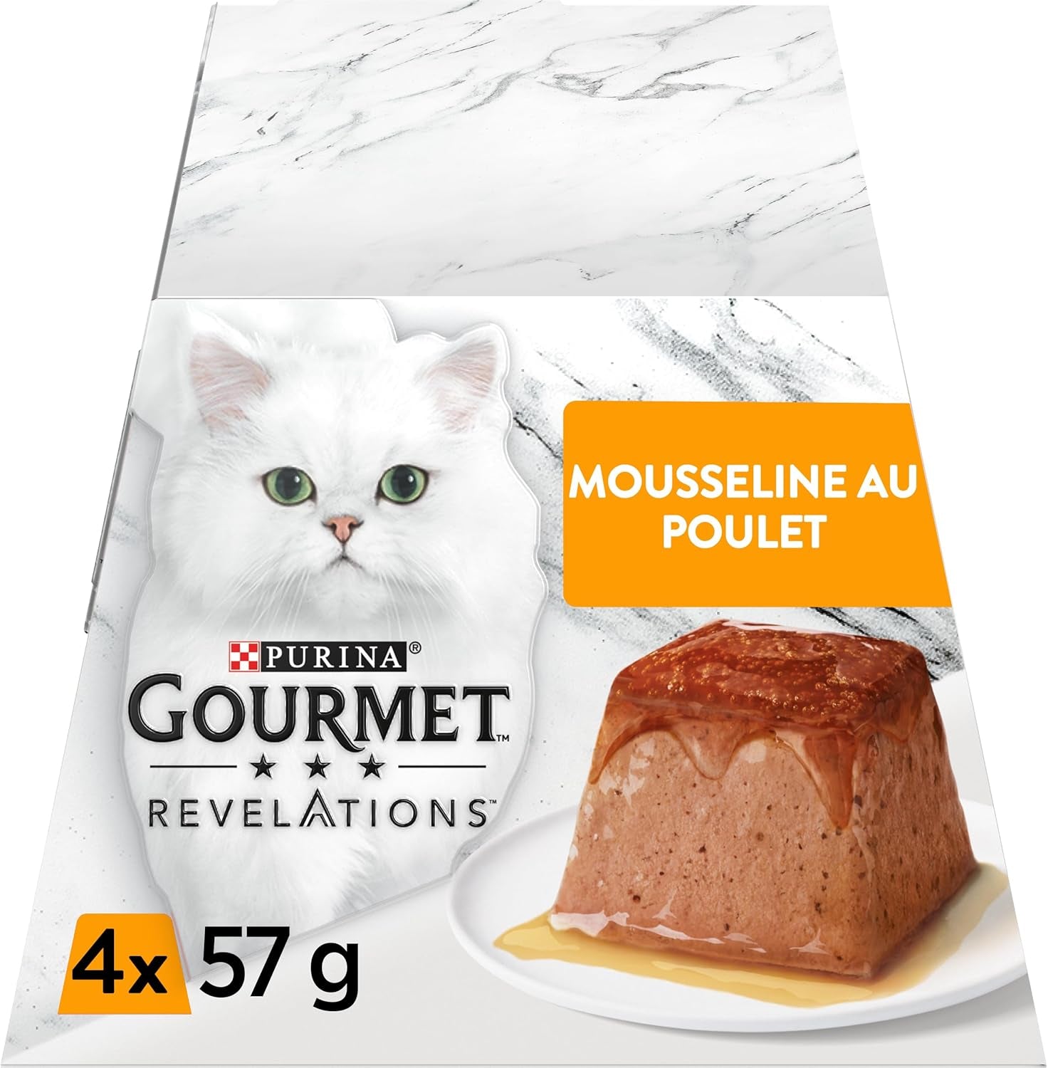 Revelations Mousseline met Kip en Jus | Kattenvoer voor volwassenen | 4 x 57 g