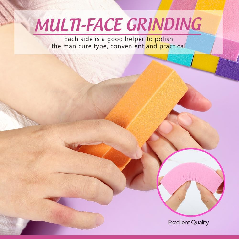 FANDAMEI 20 Stücke Buffer Für Nagel, Nagelfilen Für Gelnägel, Profi Nagelfeile 100/180, Polierfeile Fingernägel, Filen Für Gelnägel, manicure- en pedicureset