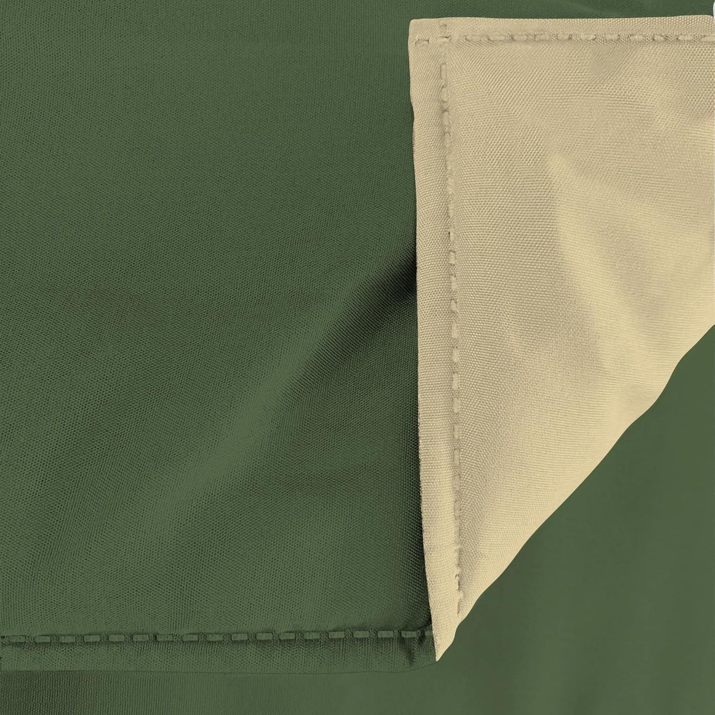 Basic winterdekbed, effen en gevoerd, donkergroen/crème, 200X245Cm Dekbedden en dekbedden Naty Shop
