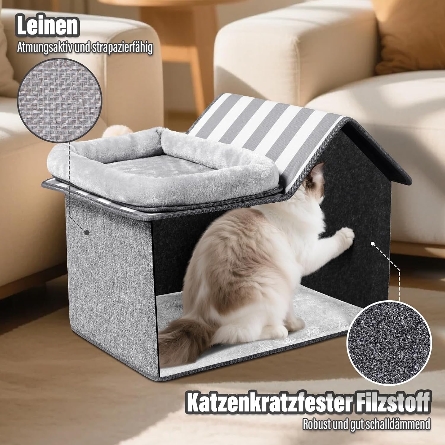 Dekens en meubels, Huisdieren, Grotten & Huizen, Katten, Kattenbedden, Katten - bedden, matrassen