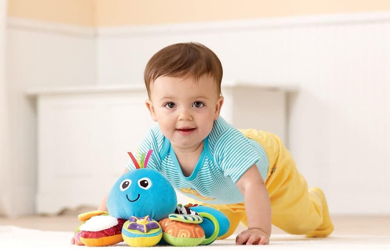 LAMAZE Octivity Time sensorisch speelgoed voor baby's, zacht babyspel en ontdekking, octopus peuter geschikt vanaf 6 maanden, jongens en meisjes vanaf 1 jaar babyspeelgoed Naty Shop