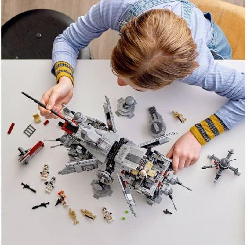 LEGO Star Wars At-Te Walker mobiel speelgoedmodel minifiguurset inclusief 3 Clone Troopers, Battle Droids en Dwarf Spider Droid 75337 Bouwsets Bekijk de LEGO-Store