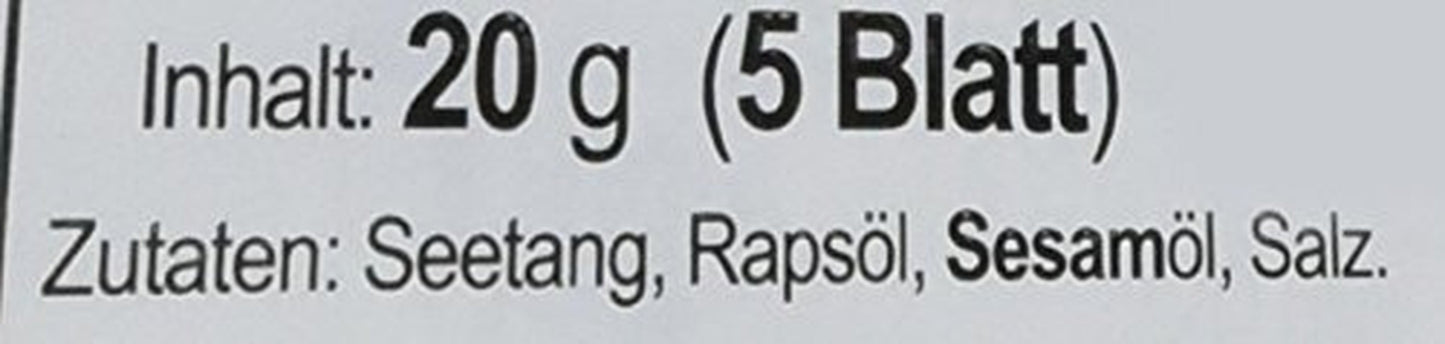 Dongwon Seetang, geröstet, gewürzt (1 x 20 g verpakking)