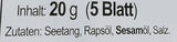 Dongwon Seetang, geröstet, gewürzt (1 x 20 g verpakking)