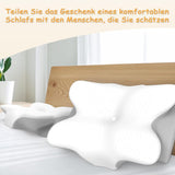 Ergonomisch cervicaal nekkussen van traagschuim met afneembare wasbare hoes voor orthopedische slaap, nekpijn en buikpijn (55X35X13 Cm) Naty Shop Cervicale orthopedische kussens