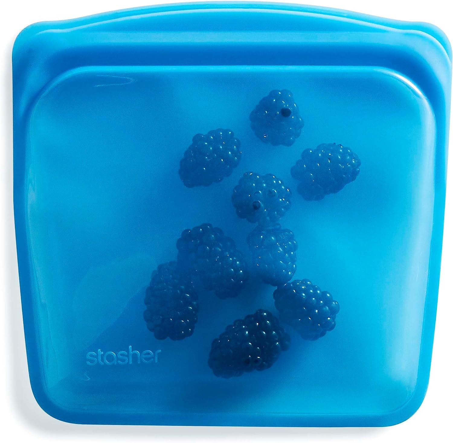 Stasher Bag Herbruikbare Premium Siliconen Voedselzak Sandwichzak Helder Duurzaam Oven Vaatwasmachine Vriezer Veilig Milieuvriendelijke Lunchzak Geen Lek 828ml Naty Shop Blueberry Voedselbewaardozen