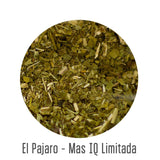 El Pajaro Mas IQ Beperkt 400 g | Sterke Paraguayaanse mate thee | Met bladeren, twijgen en stof | Met ginkgo biloba, guarana, camu camu, bacopa monnieri, cactus