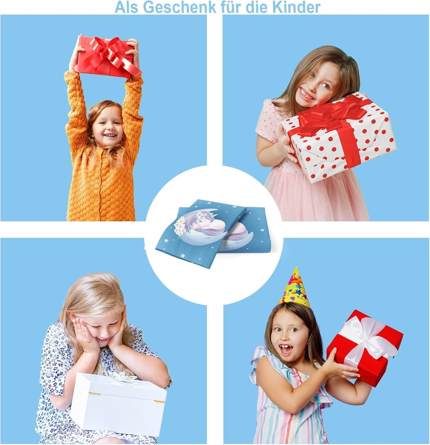 Beddengoed voor kinderen, Unicorn Soft, microvezel Beddengoed - kinderen Naty Shop