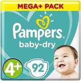 Luiers Pampers 81657566 Baby-Dry broek, wit
