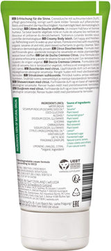 WELEDA Organic Refresh Douchegel Vegan, unisex douchegel, citroen/sinaasappelsmaak, 200 ml Naty Shop