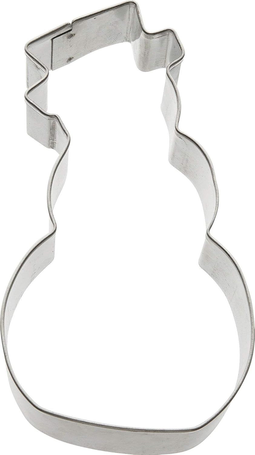 Zenker Sneeuwpop Cookie Cutter, Kerst Cookie Cutter, Fondant Cookie Cutter, Hoge kwaliteit Cookie Cutter, Staalplaat Keukenhulp, Kleur: Zilver