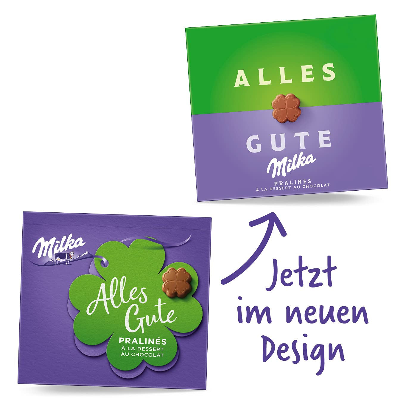 Milka All the Best Pralines 10 x 110g, Fijne pralines van alpenmelkchocolade met cacaoroomvulling (pak van 2)
