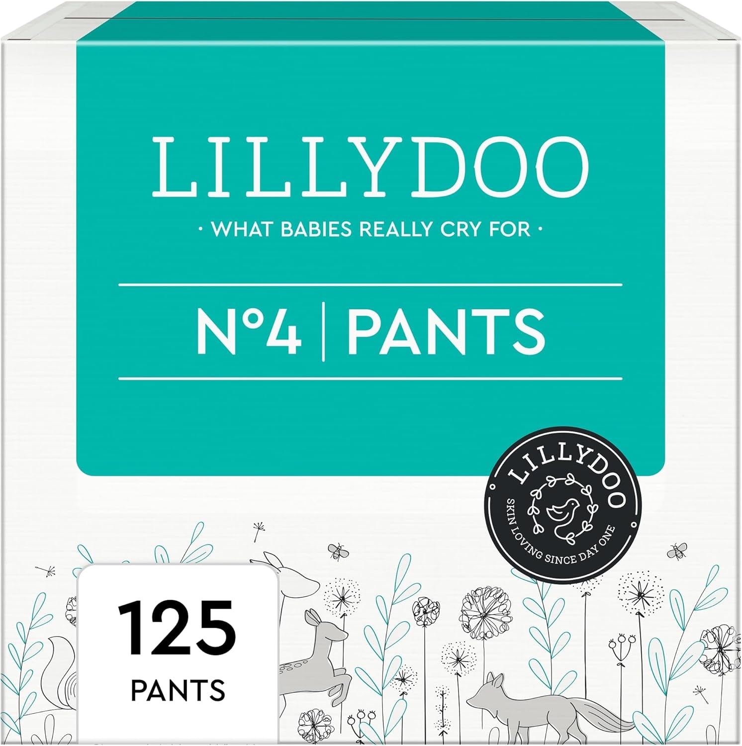 LILLYDOO Huidvriendelijke broek maat 5 (12-17 kg) Maanddoos (105 stuks)