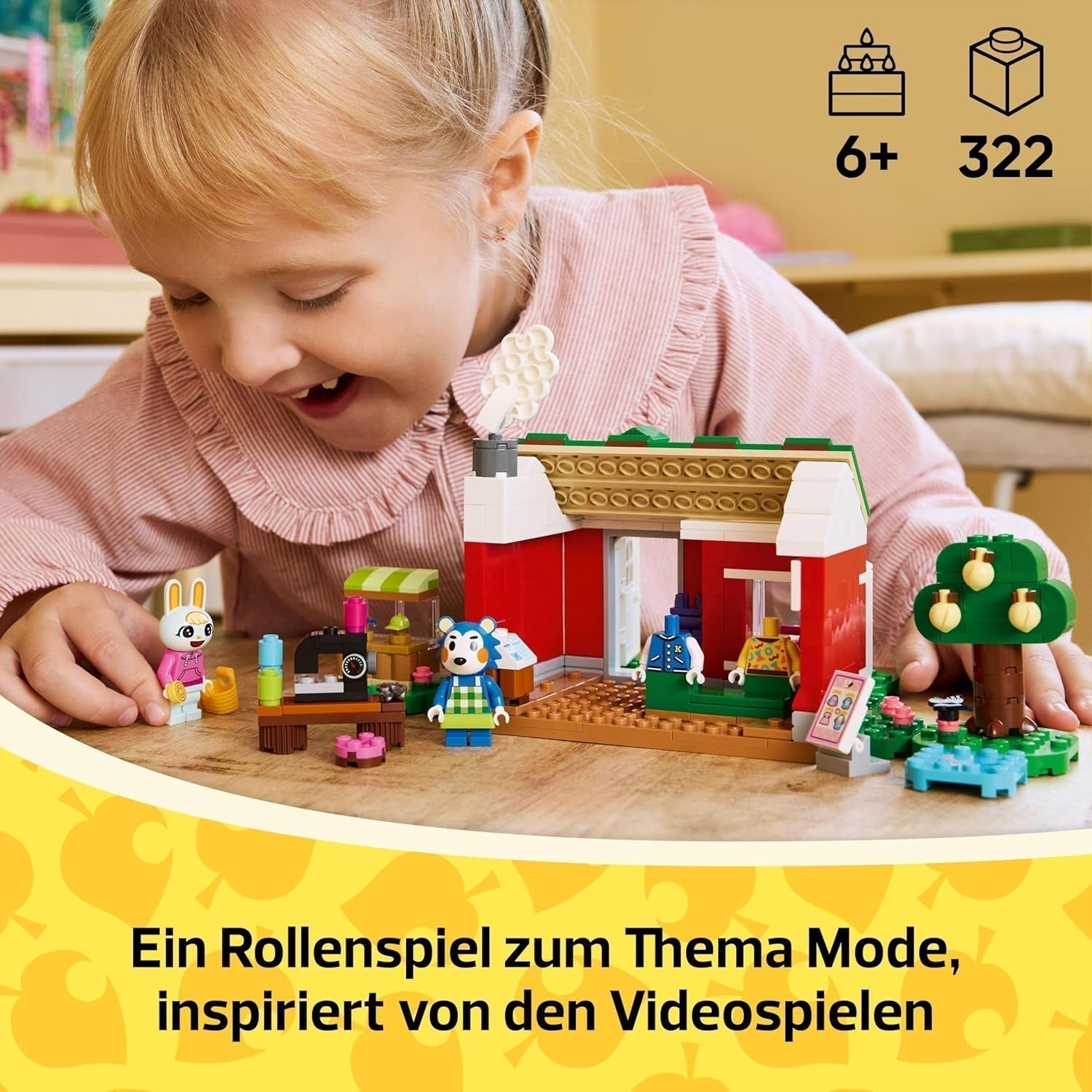 LEGO Animal Crossing Tailoring Sisters Creatieve rollenspel-bouwset, cadeau voor meisjes, jongens en videogamefans vanaf 6 jaar, avontuurlijke speelset 77055 Bouwsets Besuche in LEGO-Store