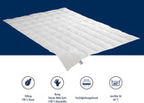 Irisette Nora donzen dekbed Lichtgewicht zomerdekbed met 100% katoenen hoes, 100% donsvulling klasse I, 135 X 200 cm, Oeko-Tex gecertificeerd, geproduceerd volgens de Duitse kwaliteitsnorm Quilts en quilts Naty Shop