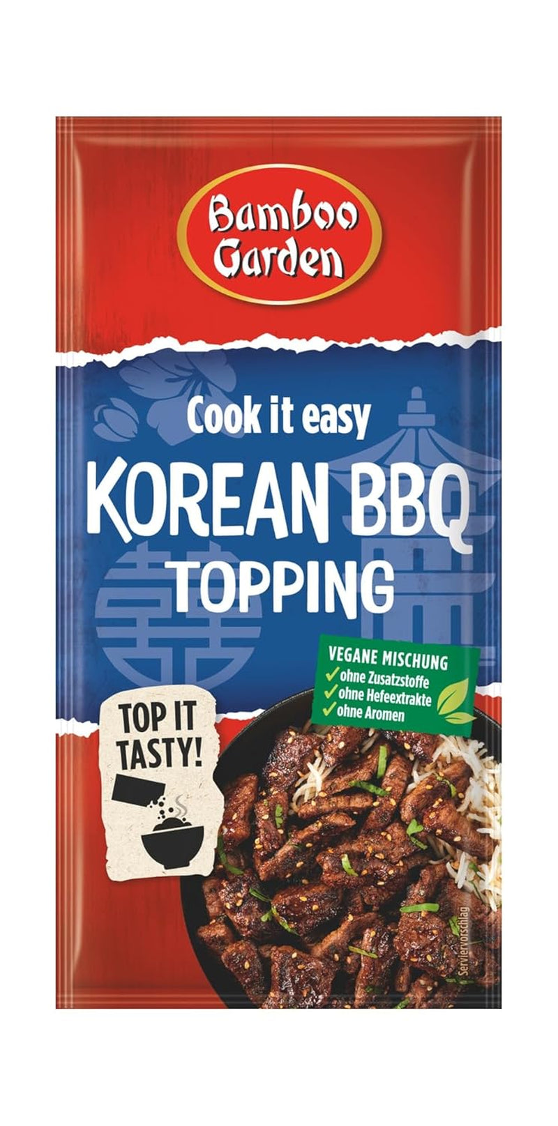 Bamboo Garden - Koreaanse BBQ-topping | Gewürztopping zum Verfeinern von Koreaanse Grillgerichten | Veganistische, natuurlijke ingrediënten | 15 g in zak