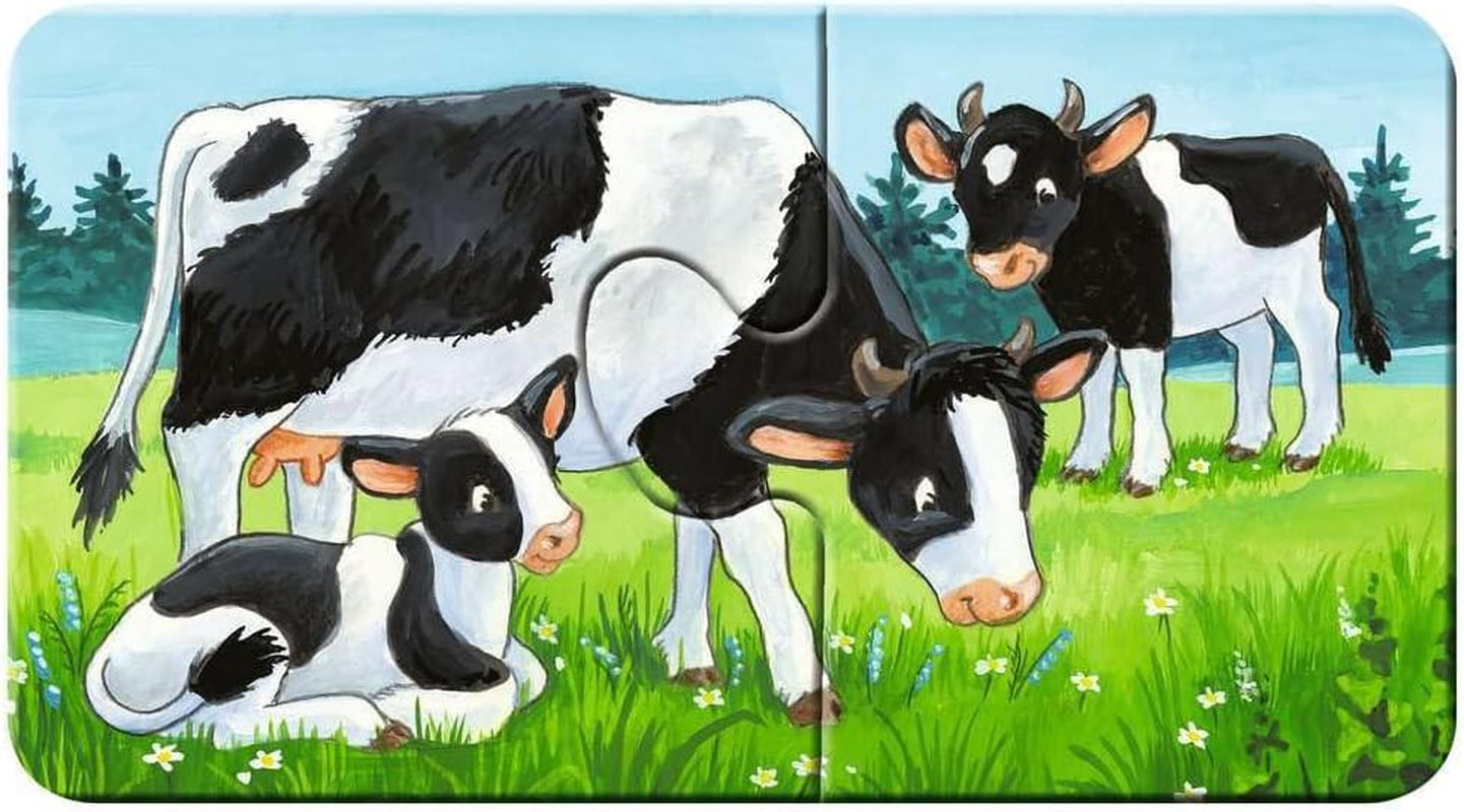 Ravensburger Puzzel voor kinderen - 05072 Families van boerderijdieren - Mijn eerste 9X2 puzzel - Puzzel voor kinderen van 2 jaar Naty Shop