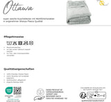 Aqua-Textil Pluizige knuffeldeken 150 X 200 Cm Grijs Wit Melange Pluche TV-deken Sprei Sherpa Fleece Oeko-Tex Ottawa Bedden en dekens Besuche den aqua-textil-Store