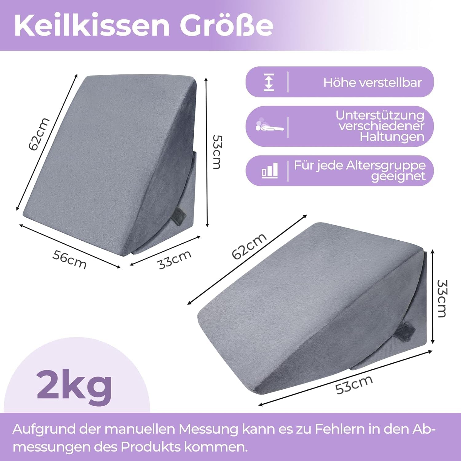 Verstelbaar verenkussen met hoge dichtheid, ergonomisch rugkussen voor bed en bank, anti-reflux leeskussen voor slapen, spelen, tv kijken (zwaar)