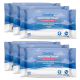Door Amazon Zacht, nat, geurloos, fijn absorberend, ongeparfumeerd toiletpapier, 240 stuks (6 verpakkingen van 40 stuks) (voorheen merk Presto!)