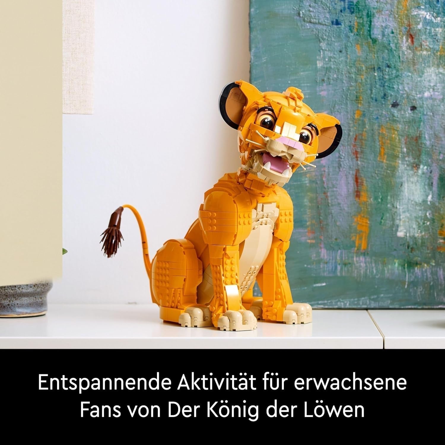Lego Ç€ Disney Simba, de jonge leeuwenkoning, bouwspeelgoed voor de verzameling met creatieve dierenfiguren, ontspannende activiteit voor volwassenen, cadeau-idee voor vrouwen 43247 Bouwsets Besuche den LEGO-Store