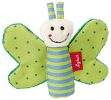 Fehn knetterende zeester - babyspeelgoed om te grijpen en te spelen & knetterend speelgoed voor baby's en peuters vanaf 0+ maanden & SIGIKID 41179 vlindergrijpspeeltje rood groene sterren Babyspeelgoed Naty Shop