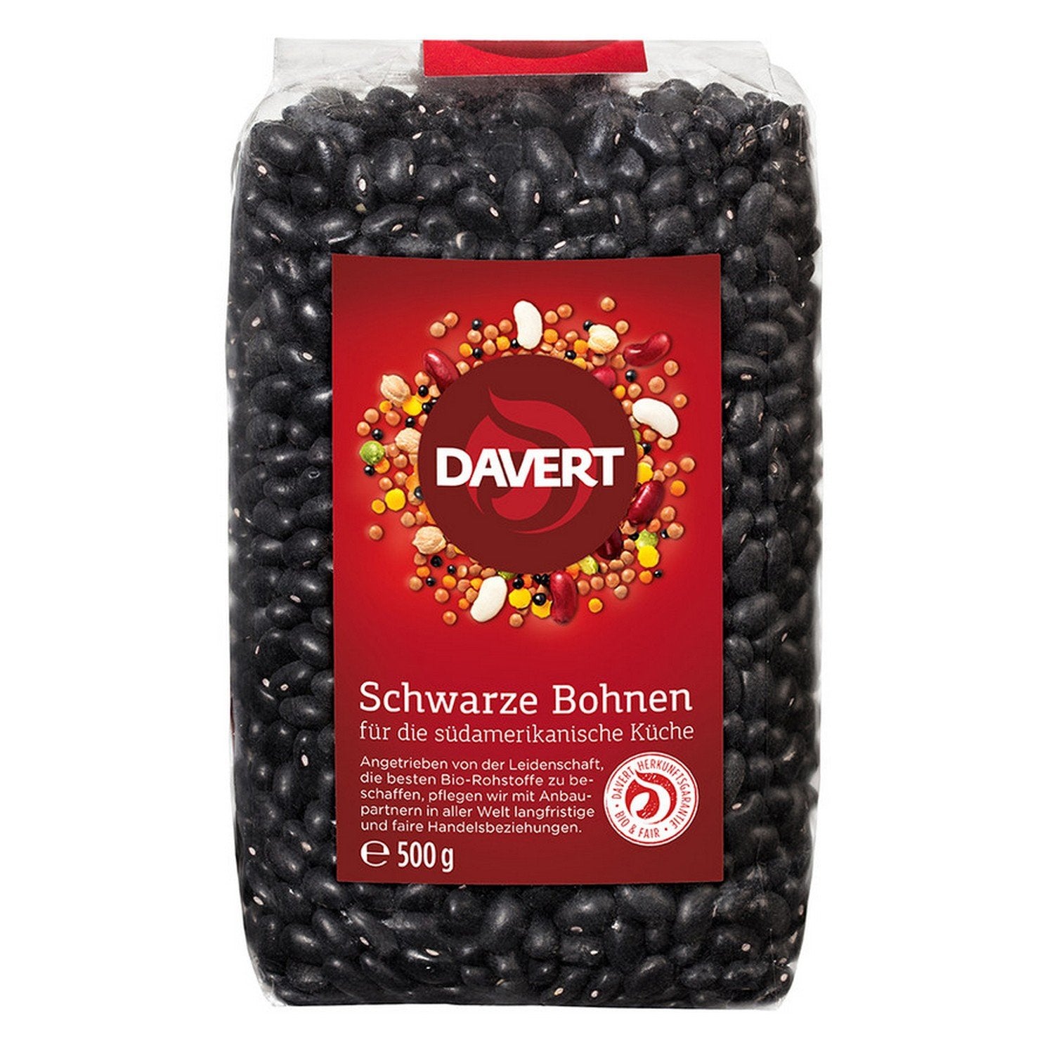 Davert zwarte bonen (1 x 500 g)
