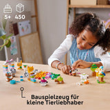 LEGO Classic Creative Animals, doos met kleurrijke stenen, bouwstenen dierfiguren zoals hond, kat, konijn, hamster en vogel, constructiespeelgoed voor jongens en meisjes vanaf 5 jaar 11034 Bouwsets Besuche den LEGO-Store