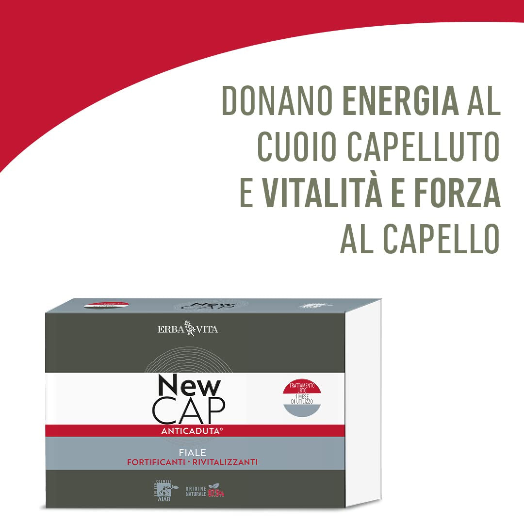 Newcap Anti-Fall Ampullen Cosmetisch product voor zwak haar, 12 ampullen Haarverzorging Naty Shop