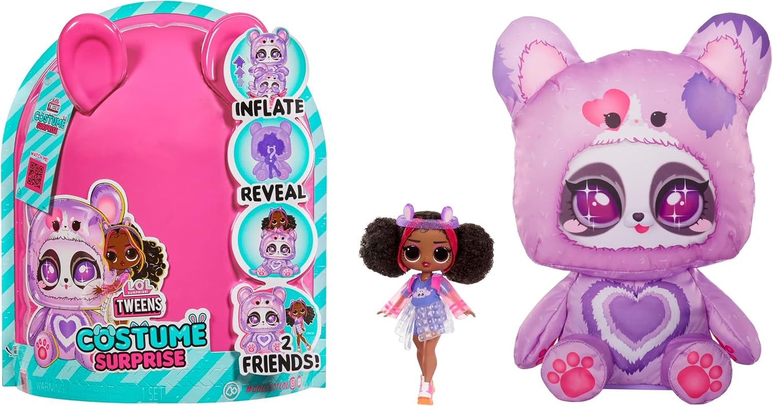 LOL Verrassing! Preteen-kostuum, verrassingshoepels, schattige modepop met opblaasbaar paars panda-kostuum en veel verrassingen, waaronder geweldige mode en accessoires - Ideaal voor kinderen vanaf 4 jaar